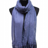 cotton/viscose/nylon scarf